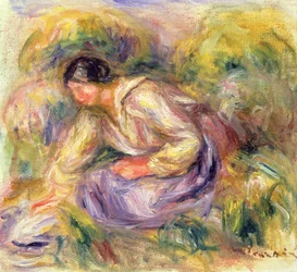 Washerwoman in Blue, 1917